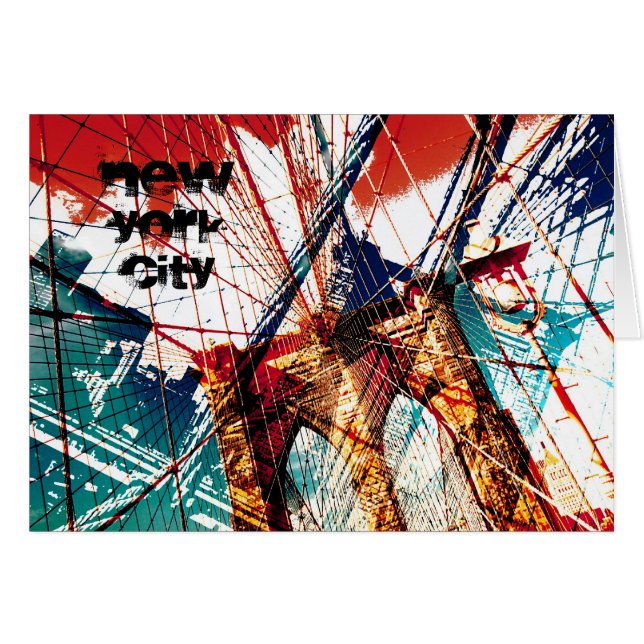 Brooklyn-Brücke, NYC (Vorderseite (Horizontal))