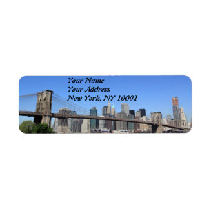 Brooklyn-Brücke und Manhattan-Skyline