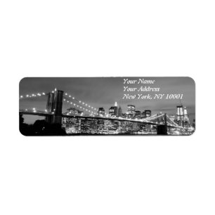 Brooklyn-Brücke und Manhattan-Skyline nachts, Ne