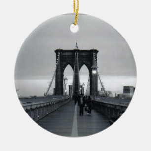 Brooklyn-Brücken-Foto-Verzierung 2 Keramikornament