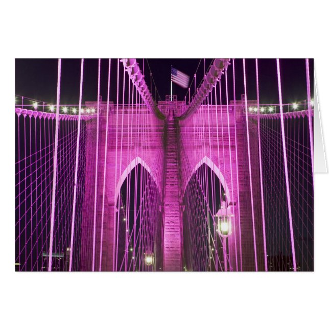 Brooklyn-Brücken-Lit lila (Vorderseite (Horizontal))
