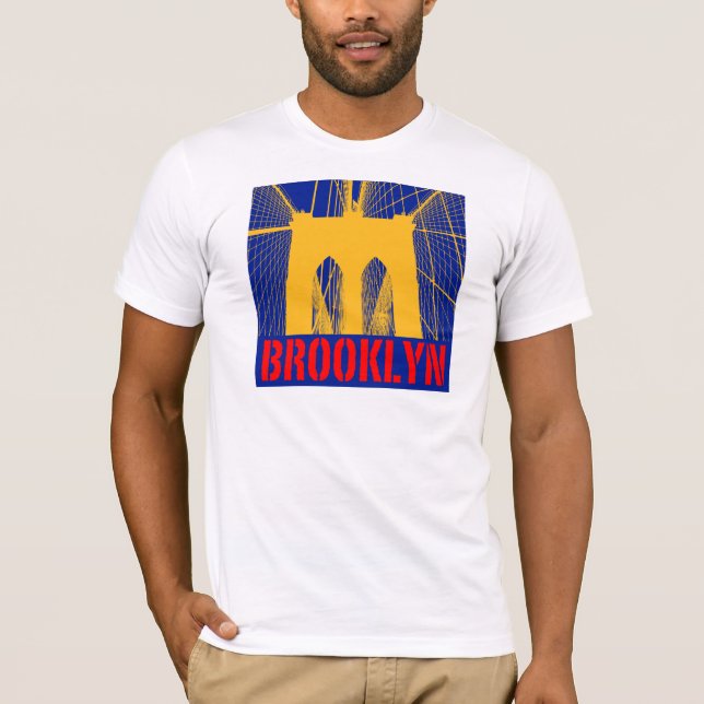 Brooklyn-Brücken-Silhouette T-Shirt (Vorderseite)