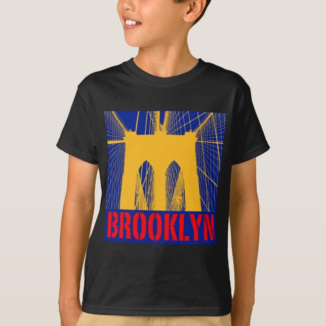Brooklyn-Brücken-Silhouette T-Shirt (Vorderseite)