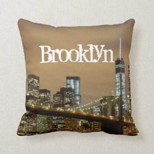 Brooklyn-Brücken-Skyline Kissen