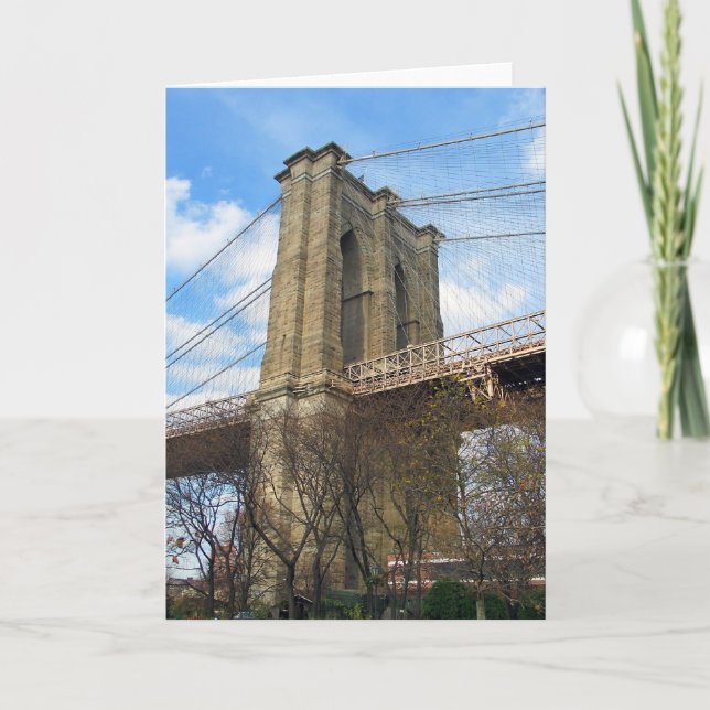 Brooklyn-Brücken-Turm Karte (Vorderseite)