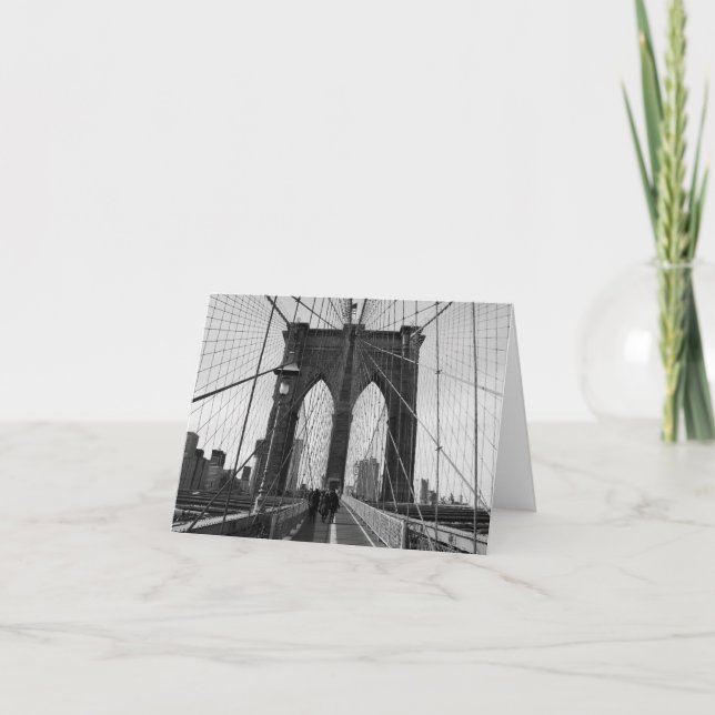 Brooklyn-Brücken-Überfahrt-Anmerkungs-Karte Karte (Vorderseite)