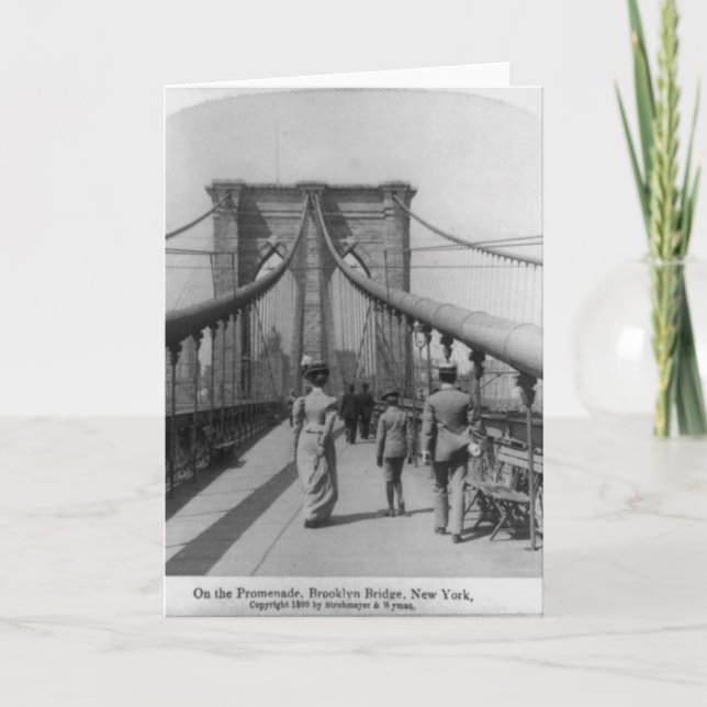 Brooklyn-Brücken-Überfahrt Karte (Vorderseite)