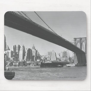 Brooklyn-Brücken- und Manhattan-Skyline New York Mousepad
