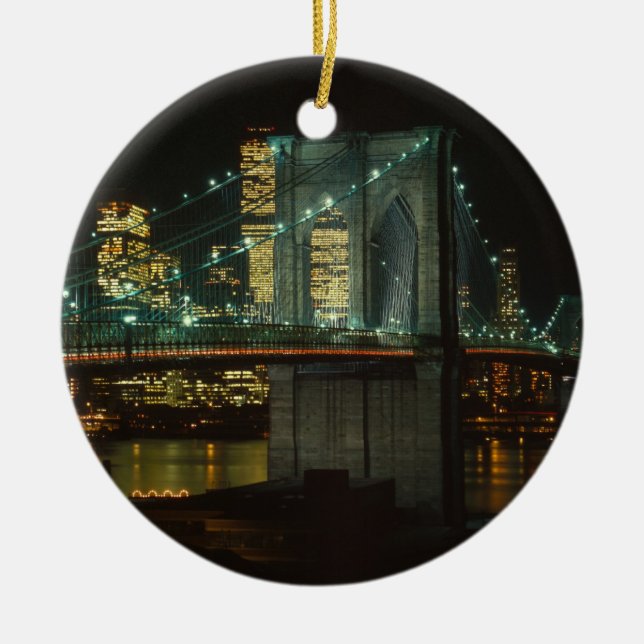 Brooklyn-Brücken-Verzierung Keramikornament (Vorne)