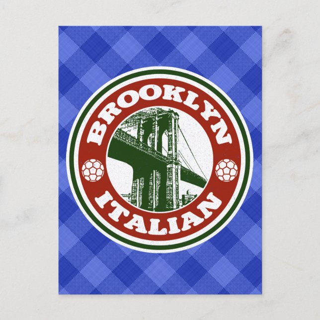 Brooklyn Carte postale italienne américaine (Devant)
