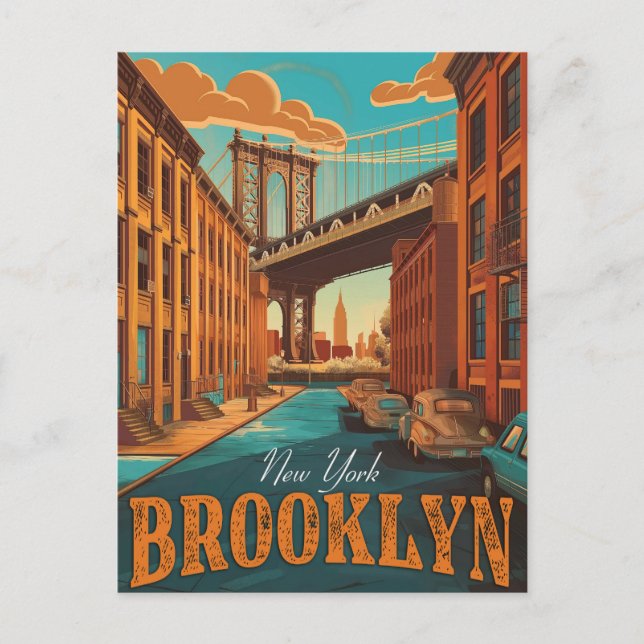 Brooklyn Charm: Die Essenz damit erfassen Postkarte (Vorderseite)