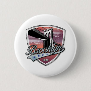 Brooklyn Design Silber Button