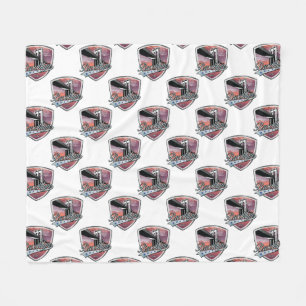 Brooklyn Design Silver Nahtlos Fleecedecke