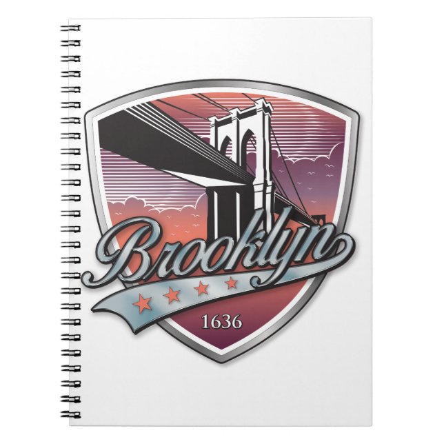 Brooklyn Design Silver Notizblock (Vorderseite)