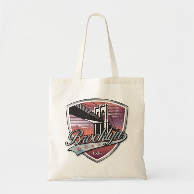 Brooklyn Design Silver Tragetasche (Vorne)