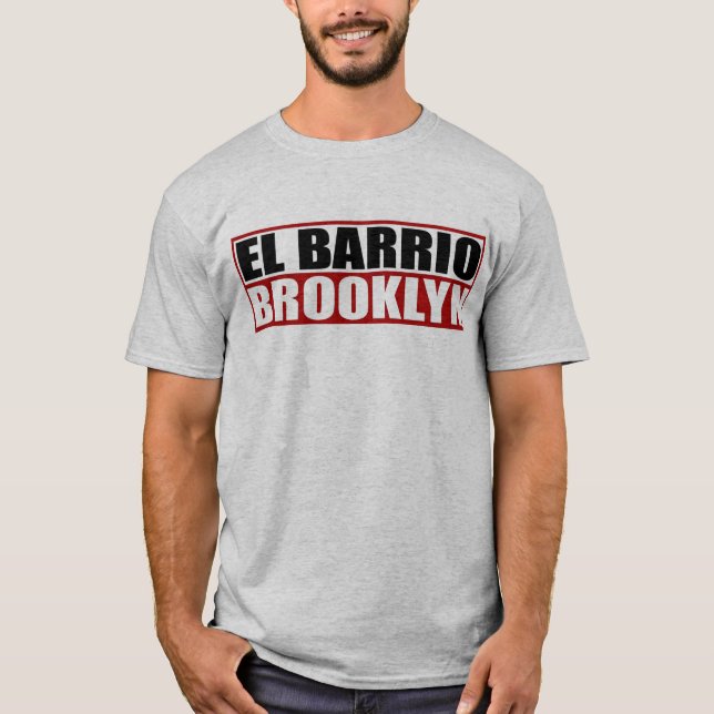 Brooklyn "EL-Barrio-" Logo-Shirt T-Shirt (Vorderseite)