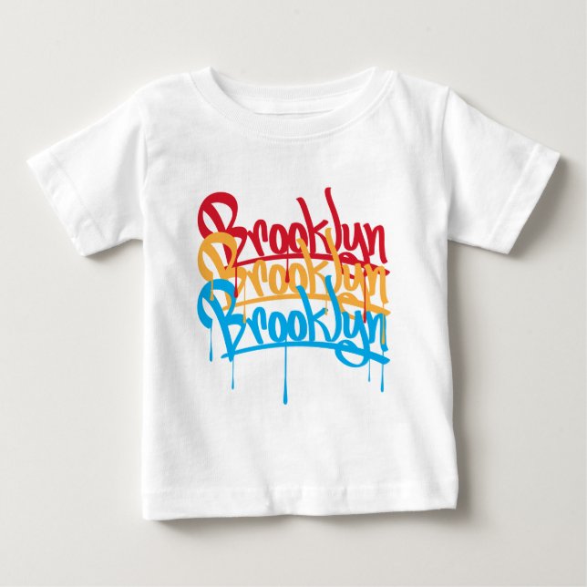 Brooklyn-Farben Baby T-shirt (Vorderseite)