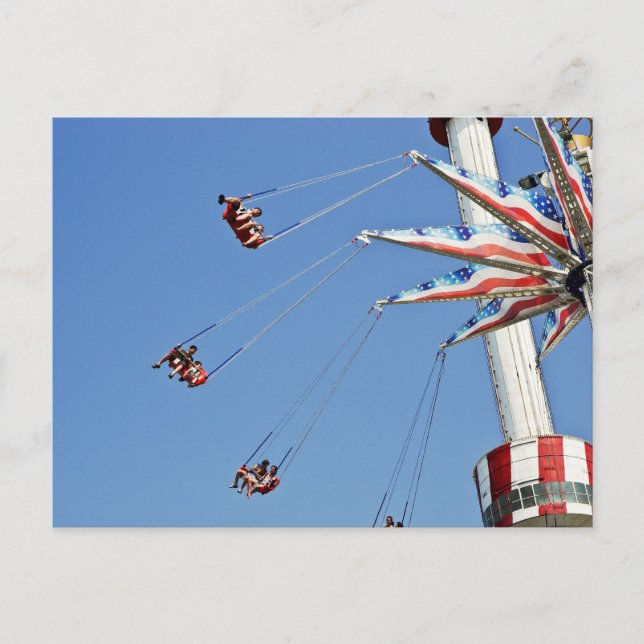 Brooklyn Flyer - Luna Park, Coney Island Postkarte (Vorderseite)