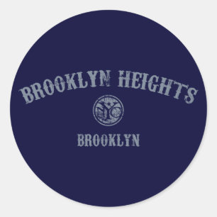 Brooklyn Heights Runder Aufkleber