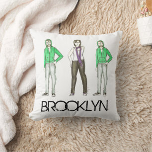 Brooklyn Hipsters Greenpoint Williamsburg NYC Kissen