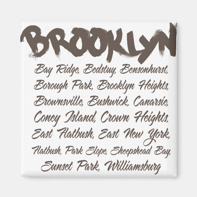 Brooklyn Hoods Magnet (Vorne)
