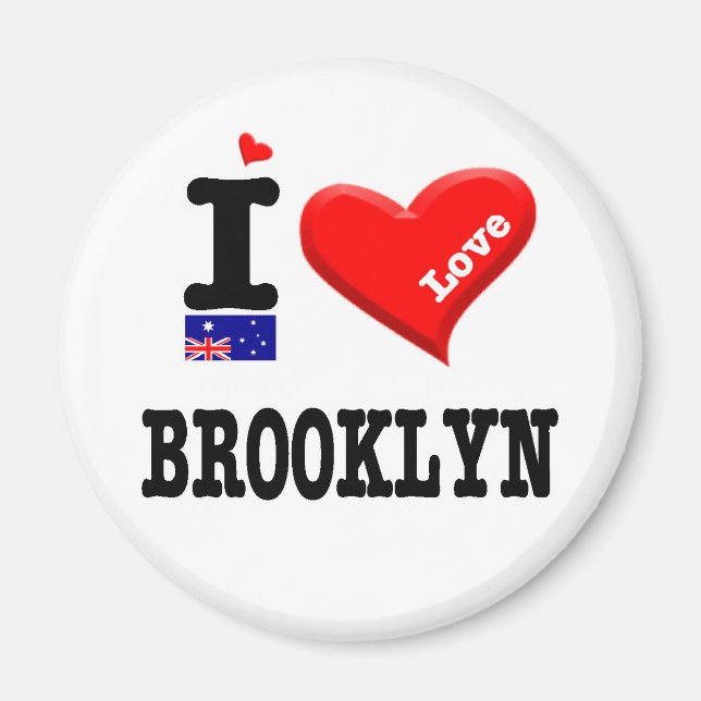 BROOKLYN - I-Liebe Magnet (Vorne)