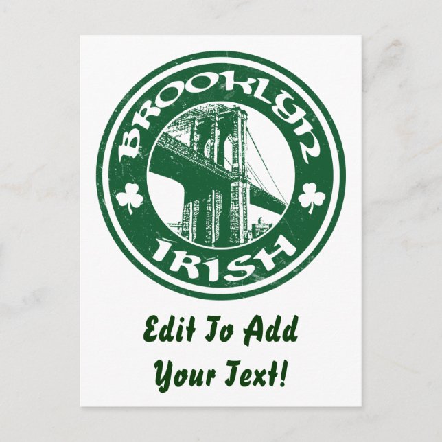 Brooklyn Irish Postkarte (Vorderseite)