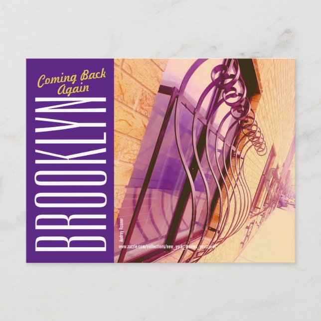 Brooklyn kommt wieder zurück postkarte (Vorderseite)
