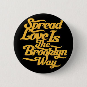 Brooklyn-Liebe-Gelb Button