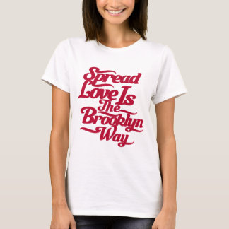 Brooklyn-Liebe-Rot T-Shirt