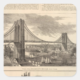 Brooklyn Life Insurance Company Quadratischer Aufkleber