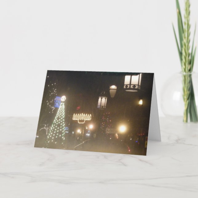 Brooklyn Lights Feiertagskarte (Vorderseite)