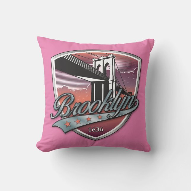 Brooklyn Logo-Design-Kissen Kissen (Vorderseite)