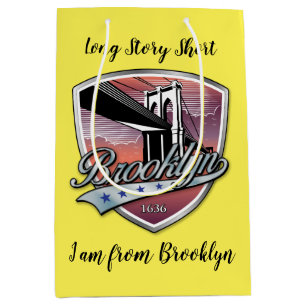 Brooklyn-Logo-Design Mittlere Geschenktüte
