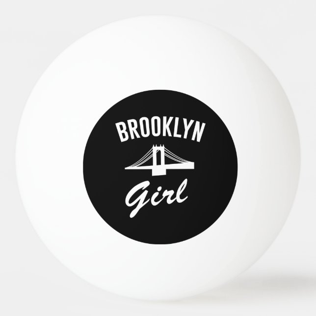 Brooklyn-Mädchen Tischtennisball (Vorderseite)