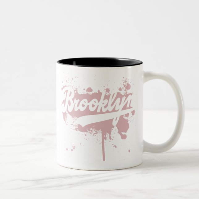 Brooklyn malte rosa Tasse (Rechts)