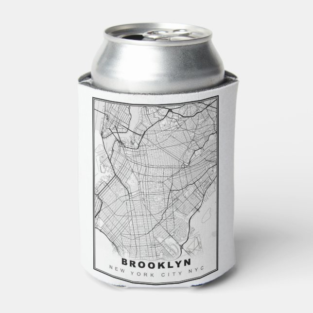 Brooklyn Map Dosenkühler (Kanne Vorderseite)