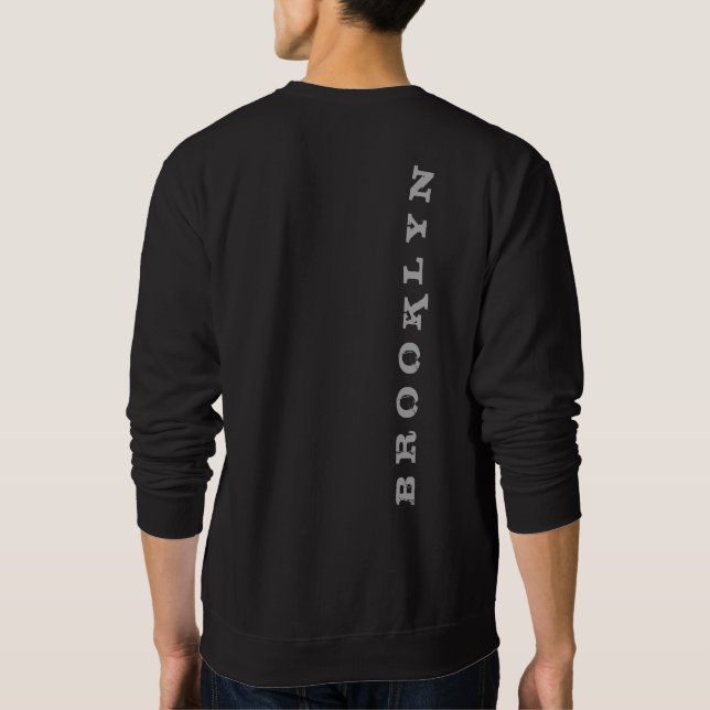 Brooklyn Men's Sweatshirt Nyc New York City (Rückseite)