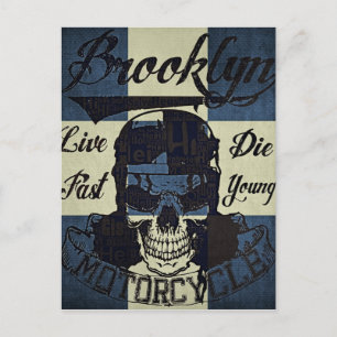 Brooklyn Motorrad Club Postkarte