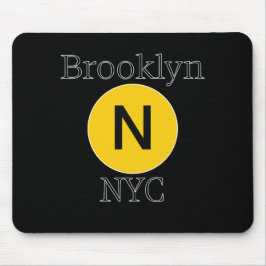 Brooklyn N Train Mousepad