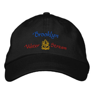 Brooklyn Name mit englischer Bedeutung schwarz Bestickte Baseballkappe