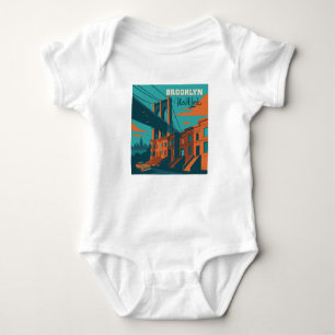 Brooklyn New York Baby Strampler