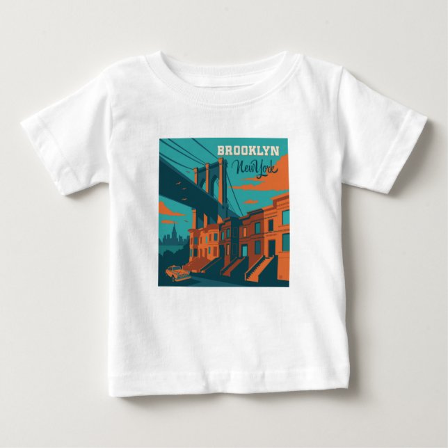 Brooklyn New York Baby T-shirt (Vorderseite)