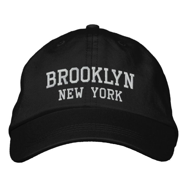 Brooklyn New York Embroidery Bestickte Baseballkappe (Vorderseite)