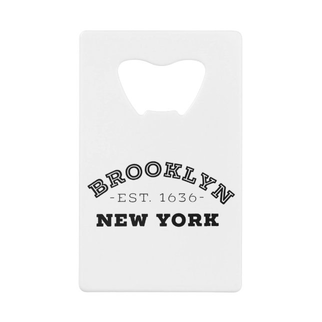 Brooklyn New York Geldbeutel Flaschenöffner (Vorderseite)