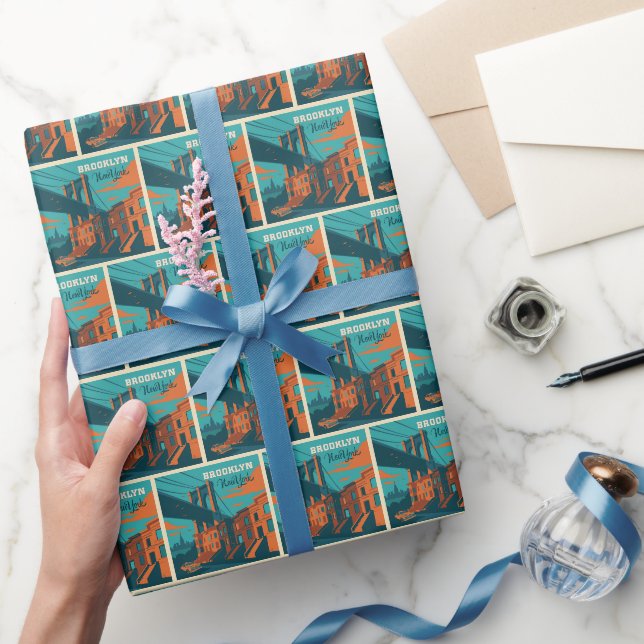 Brooklyn New York Geschenkpapier (Schenken)