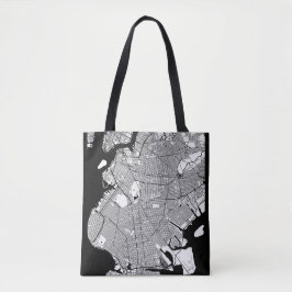 Brooklyn New York Karte Tasche