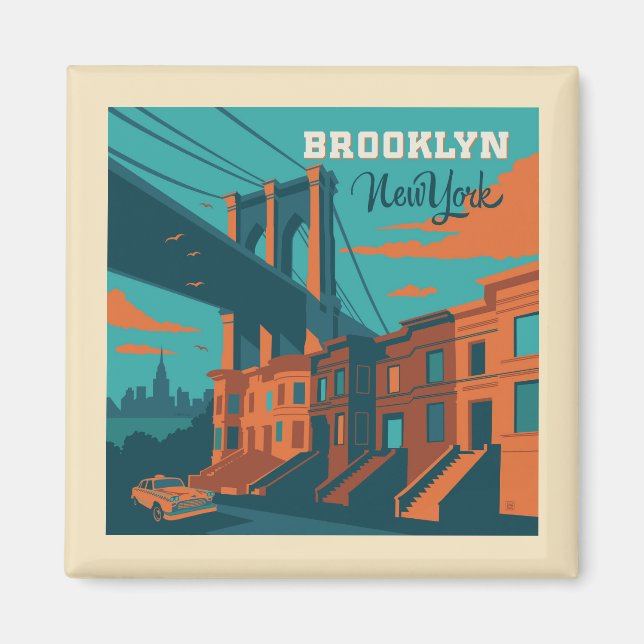 Brooklyn New York Magnet (Vorne)