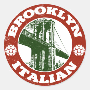 Brooklyn New York Runder Aufkleber