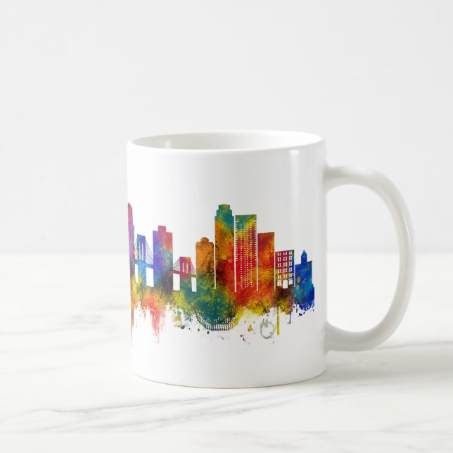 Brooklyn New York Skyline Kaffeetasse (Rechts)